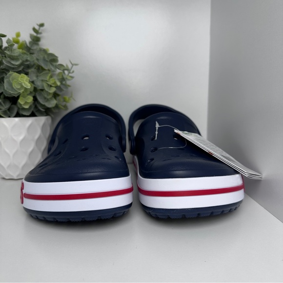Crocs Women’s Bayaband Blue and Red  Rubber Slip On Clogs Size C7 - Picture 5 of 8